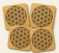 Vessel Anchors: Flower of Life Sacred Geometry Coaster Set